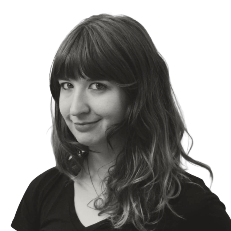 It's me again. A monotone filtered image of Krista O'Halpi